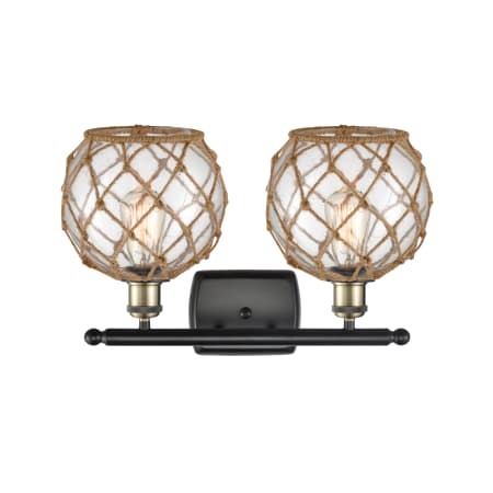 A large image of the Innovations Lighting 516-2W Farmhouse Rope Alternate Image