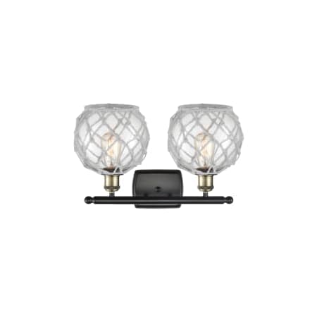 A large image of the Innovations Lighting 516-2W Farmhouse Rope Alternate Image