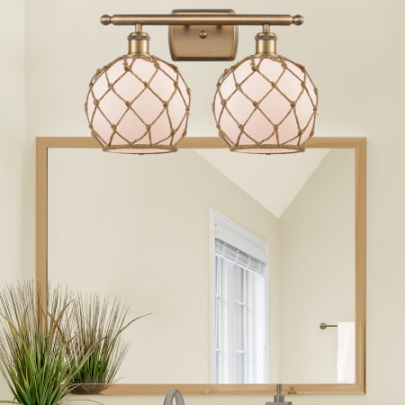 A large image of the Innovations Lighting 516-2W Farmhouse Rope Alternate Image