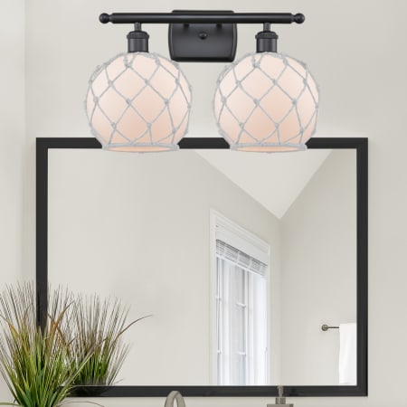 A large image of the Innovations Lighting 516-2W Farmhouse Rope Alternate Image