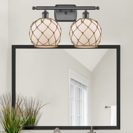 A large image of the Innovations Lighting 516-2W Farmhouse Rope Alternate Image