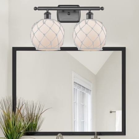 A large image of the Innovations Lighting 516-2W Farmhouse Rope Alternate Image