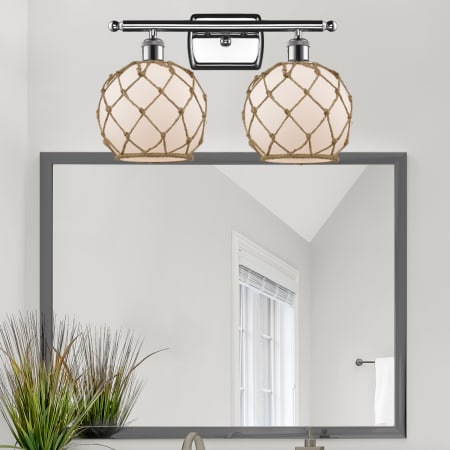 A large image of the Innovations Lighting 516-2W Farmhouse Rope Alternate Image