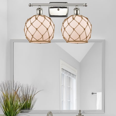 A large image of the Innovations Lighting 516-2W Farmhouse Rope Alternate Image