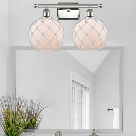 A large image of the Innovations Lighting 516-2W Farmhouse Rope Alternate Image