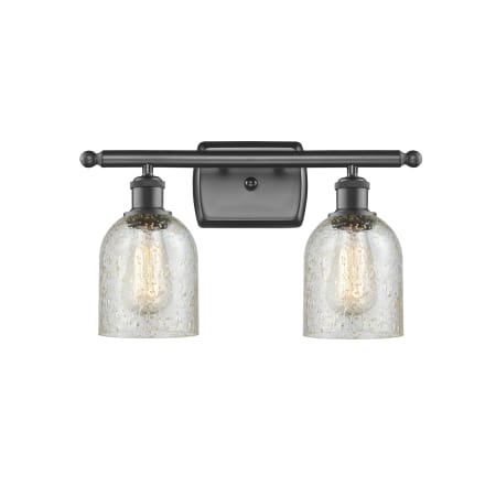 A large image of the Innovations Lighting 516-2W Caledonia Oil Rubbed Bronze / Mica