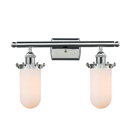 A large image of the Innovations Lighting 516-2W Kingsbury Polished Chrome / White