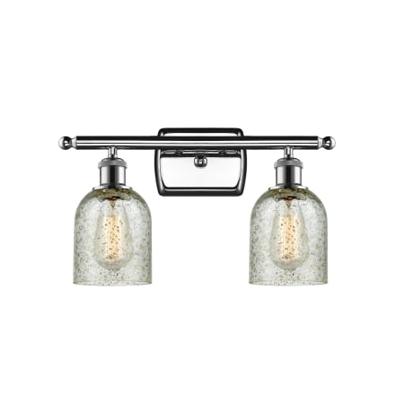 A large image of the Innovations Lighting 516-2W Caledonia Polished Chrome / Mica