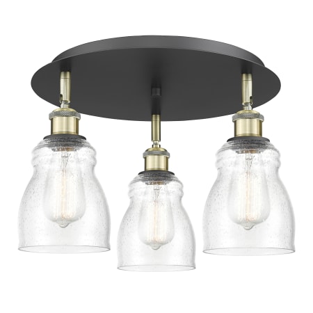 A large image of the Innovations Lighting 516-3C-10-17 Ellery Flush Alternate Image