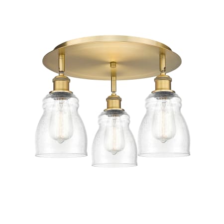 A large image of the Innovations Lighting 516-3C-10-17 Ellery Flush Alternate Image