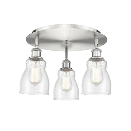 A large image of the Innovations Lighting 516-3C-10-17 Ellery Flush Alternate Image