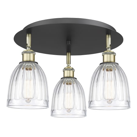 A large image of the Innovations Lighting 516-3C-10-18 Brookfield Flush Alternate Image