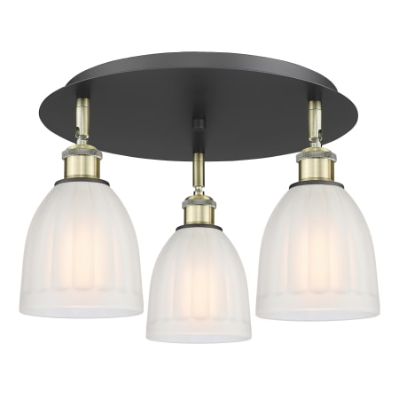 A large image of the Innovations Lighting 516-3C-10-18 Brookfield Flush Alternate Image