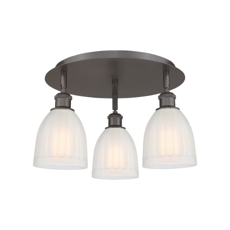 A large image of the Innovations Lighting 516-3C-10-18 Brookfield Flush Alternate Image