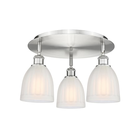 A large image of the Innovations Lighting 516-3C-10-18 Brookfield Flush Alternate Image