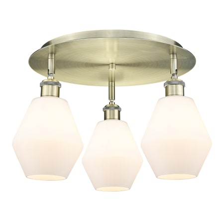 A large image of the Innovations Lighting 516-3C-10-18 Cindyrella Flush Alternate Image