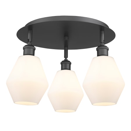 A large image of the Innovations Lighting 516-3C-10-18 Cindyrella Flush Alternate Image