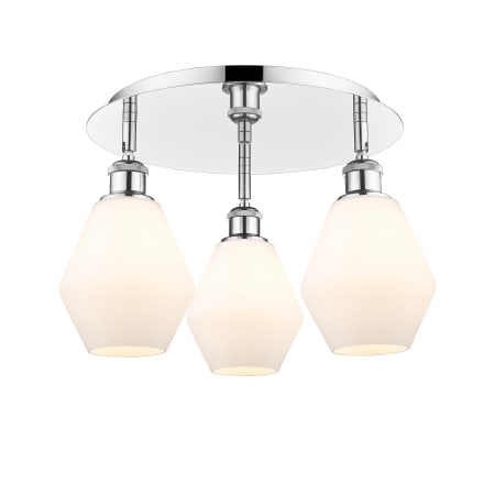 A large image of the Innovations Lighting 516-3C-10-18 Cindyrella Flush Alternate Image