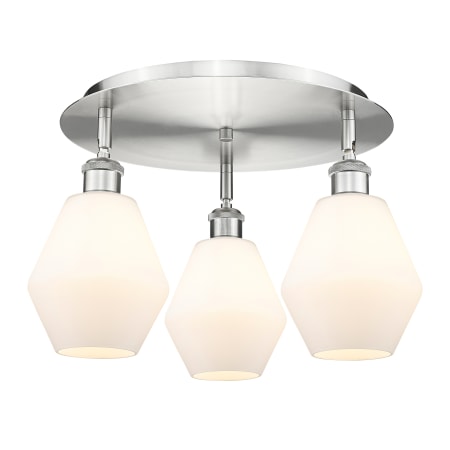 A large image of the Innovations Lighting 516-3C-10-18 Cindyrella Flush Alternate Image