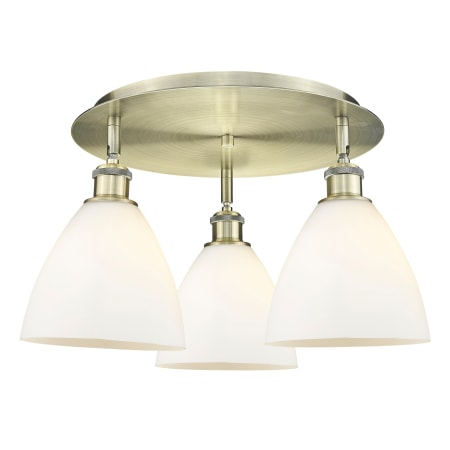 A large image of the Innovations Lighting 516-3C-10-20 Bristol Glass Flush Alternate Image