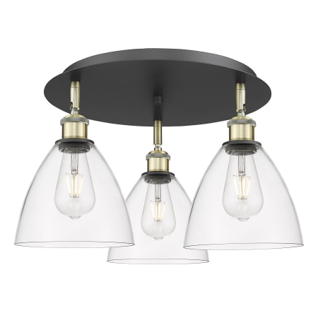 A large image of the Innovations Lighting 516-3C-10-20 Bristol Glass Flush Alternate Image