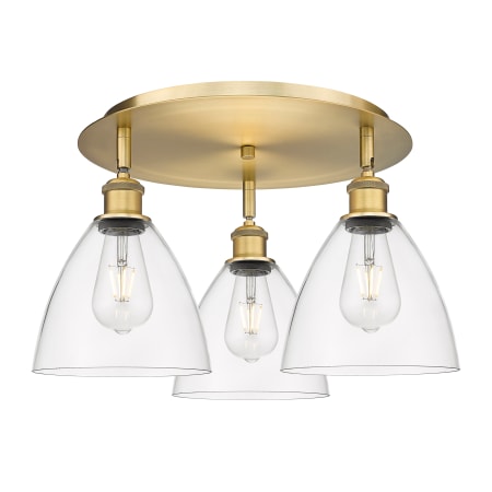 A large image of the Innovations Lighting 516-3C-10-20 Bristol Glass Flush Alternate Image