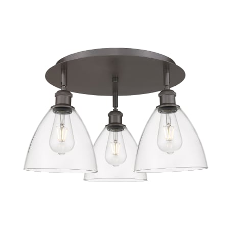 A large image of the Innovations Lighting 516-3C-10-20 Bristol Glass Flush Alternate Image