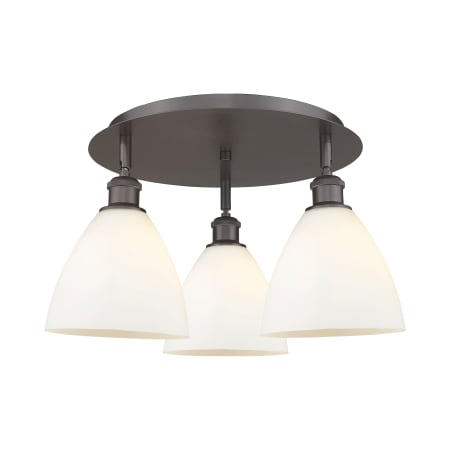 A large image of the Innovations Lighting 516-3C-10-20 Bristol Glass Flush Alternate Image