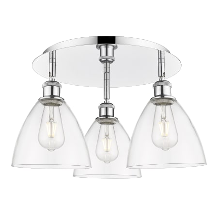 A large image of the Innovations Lighting 516-3C-10-20 Bristol Glass Flush Alternate Image