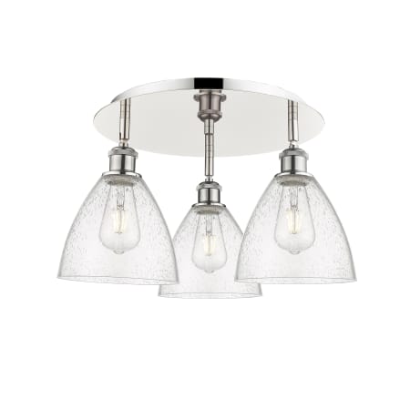 A large image of the Innovations Lighting 516-3C-10-20 Bristol Glass Flush Alternate Image