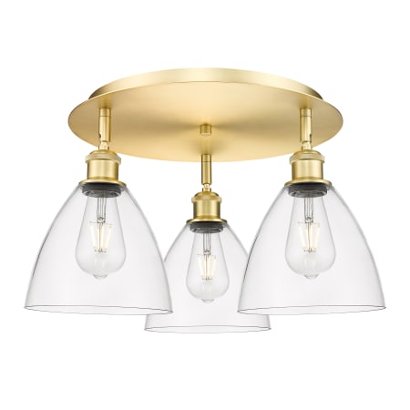 A large image of the Innovations Lighting 516-3C-10-20 Bristol Glass Flush Alternate Image