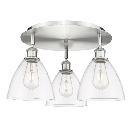 A large image of the Innovations Lighting 516-3C-10-20 Bristol Glass Flush Alternate Image