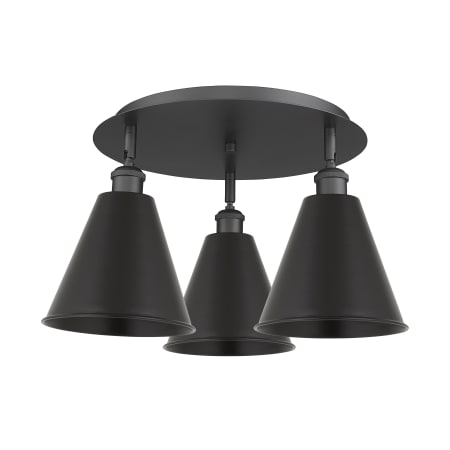 A large image of the Innovations Lighting 516-3C-11-20 Ballston Cone Flush Alternate Image