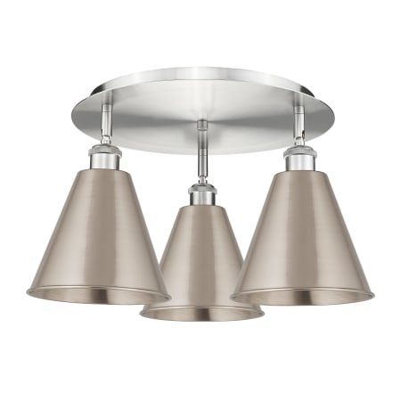 A large image of the Innovations Lighting 516-3C-11-20 Ballston Cone Flush Alternate Image