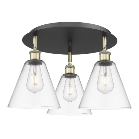 A large image of the Innovations Lighting 516-3C-11-20 Berkshire Flush Alternate Image