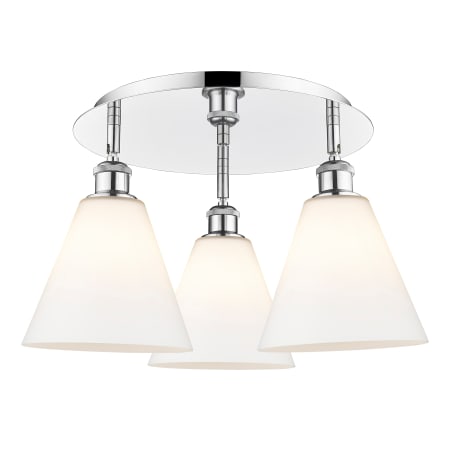 A large image of the Innovations Lighting 516-3C-11-20 Berkshire Flush Alternate Image