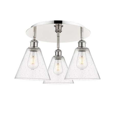 A large image of the Innovations Lighting 516-3C-11-20 Berkshire Flush Alternate Image