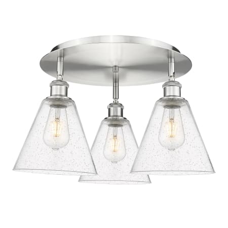 A large image of the Innovations Lighting 516-3C-11-20 Berkshire Flush Alternate Image