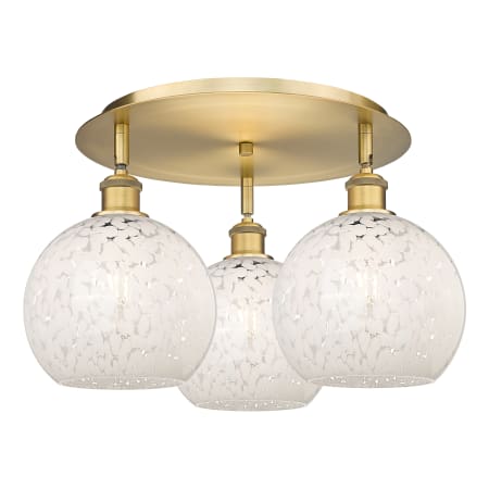 A large image of the Innovations Lighting 516-3C-11-20-White Mouchette-Ceiling Fixture Alternate Image