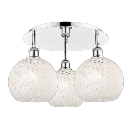 A large image of the Innovations Lighting 516-3C-11-20-White Mouchette-Ceiling Fixture Alternate Image