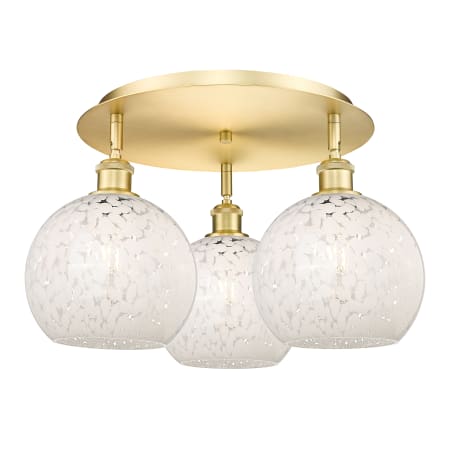 A large image of the Innovations Lighting 516-3C-11-20-White Mouchette-Ceiling Fixture Alternate Image