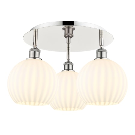 A large image of the Innovations Lighting 516-3C-11-20-White Venetian-Indoor Ceiling Fixture Alternate Image