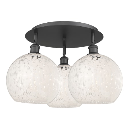 A large image of the Innovations Lighting 516-3C-13-22-White Mouchette-Ceiling Fixture Alternate Image