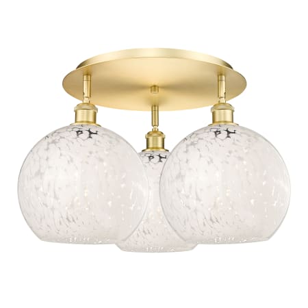 A large image of the Innovations Lighting 516-3C-13-22-White Mouchette-Ceiling Fixture Alternate Image