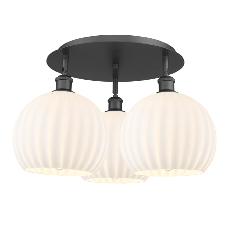 A large image of the Innovations Lighting 516-3C-13-22-White Venetian-Indoor Ceiling Fixture Alternate Image