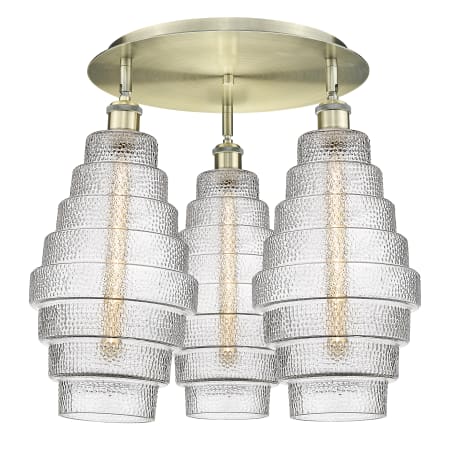 A large image of the Innovations Lighting 516-3C-18-20 Cascade Flush Alternate Image