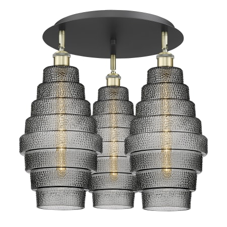 A large image of the Innovations Lighting 516-3C-18-20 Cascade Flush Alternate Image