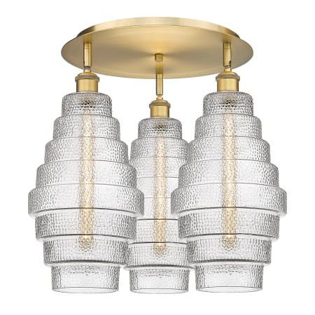 A large image of the Innovations Lighting 516-3C-18-20 Cascade Flush Alternate Image