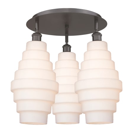 A large image of the Innovations Lighting 516-3C-18-20 Cascade Flush Alternate Image