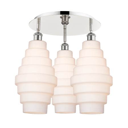 A large image of the Innovations Lighting 516-3C-18-20 Cascade Flush Alternate Image